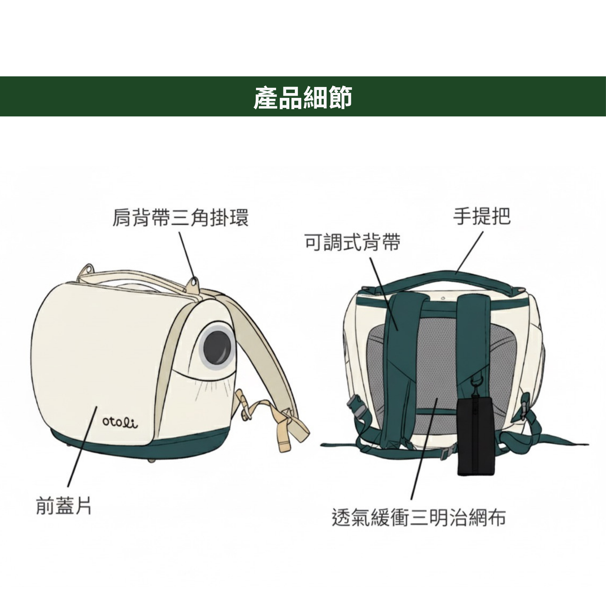 Nimbus-雲朵寵物背包